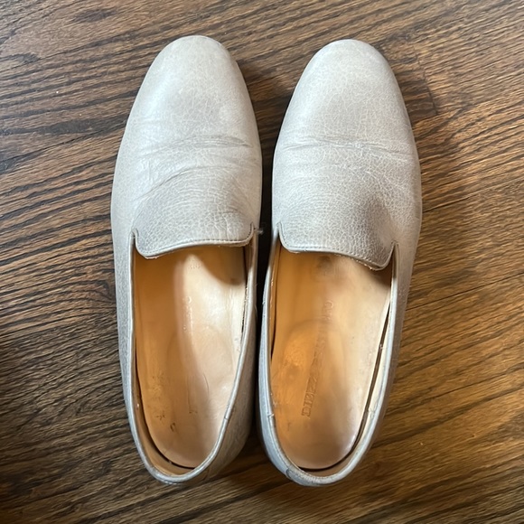 Dieppa Restrepo Leon flats Antelope 8.5 textured beige neutral leather - Picture 3 of 5
